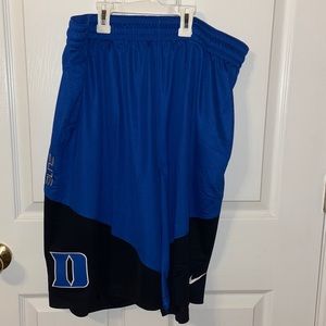 Royal Blue Nike Basketball Shorts with DUKE Logo